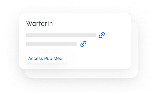 In Line Referencing Warfarin Feature