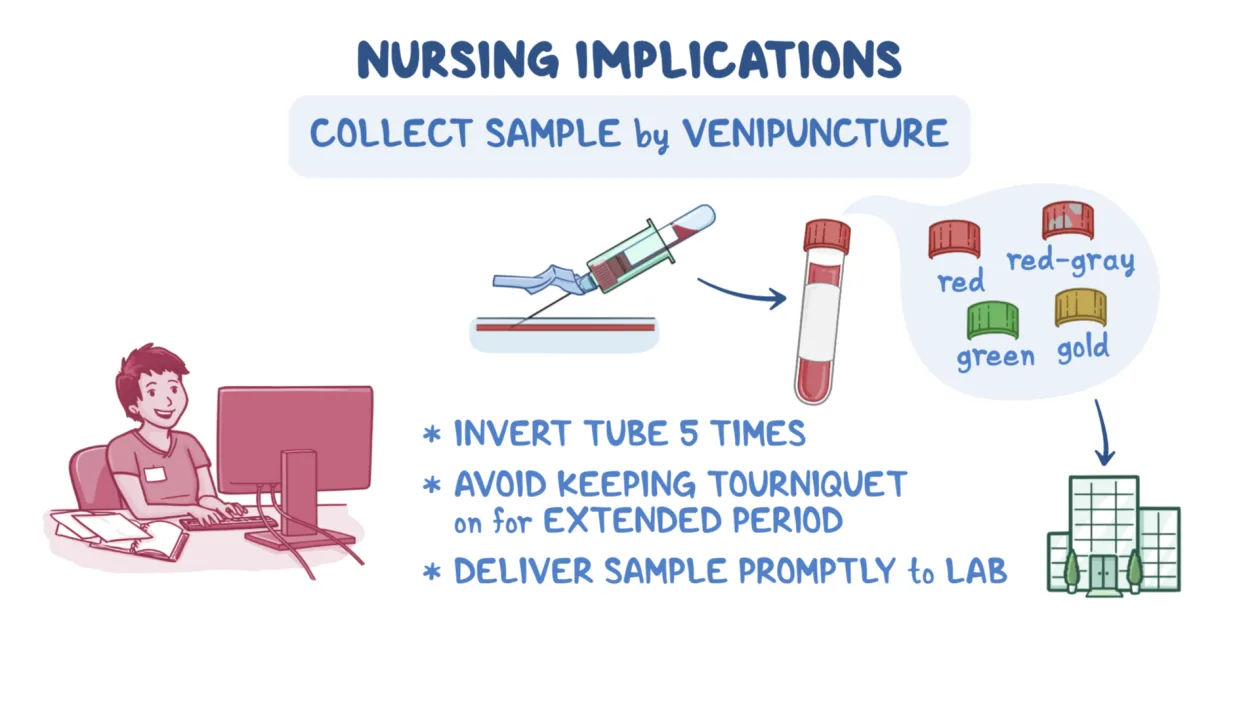 Example illustration from Osmosis: how to collect a sample by venipuncture